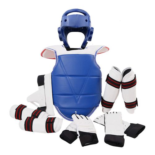 儿童跆拳道训练护具七件套加厚成人实战比赛型专用防具双面穿套装